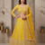 Mustard Yellow Designer Lehenga Choli with Heavy Embroidery & Net Dupatta