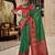  GREEN silk blend saree 