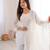 Designer chruchy silk embroidery and sequence work off white readymade salwar suit