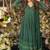 Embroidery zari sequance-work faux gown with dupatta