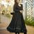 Embroidery zari sequance-work faux gown with dupatta