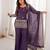 Trendy chruchy silk embroidery and sequence work wine readymade salwar suit