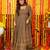 Embroidery zari sequance-work faux gown with dupatta