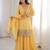 Alluring chruchy silk embroidery and sequence work yellow readymade salwar suit