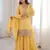 Alluring chruchy silk embroidery and sequence work yellow readymade salwar suit