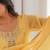 Alluring chruchy silk embroidery and sequence work yellow readymade salwar suit