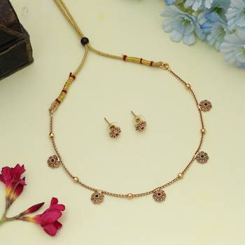 Elegant maroon & green color gold plated necklace set traditional party collection 1