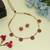 Royal rani & green color gold plated necklace set with traditional finish