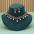 Royal maroon & green color meenakari necklace set for festive ethnic wear