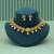 Stylish yellow color meenakari necklace set with traditional royal artwork design