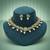 Premium pista green color meenakari necklace set traditional ethnic jewelry design