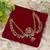 Elegant maroon & green color hair brooch traditional ethnic accessory for women