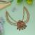Premium maroon & green color hair brooch elegant bridal hair accessory design