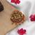 Stylish rani & green color temple hair barrette with antique artwork finish