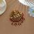 Graceful rani & green color temple hair barrette traditional festive hair accessory