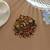 Designer rani & green color temple hair barrette for wedding hair styling