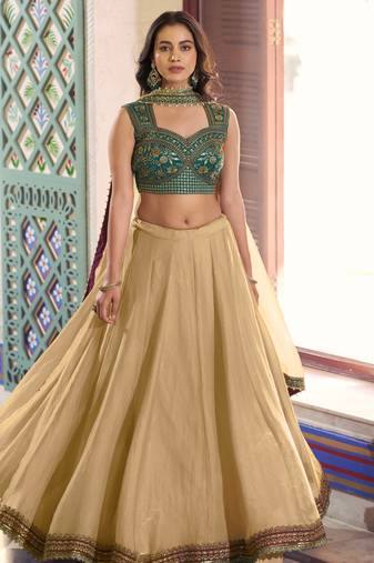 Chiku sequins work lehenga Choli Set