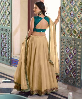 Chiku sequins work lehenga Choli Set 3