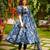 Anarkali suit with dupatta stitched