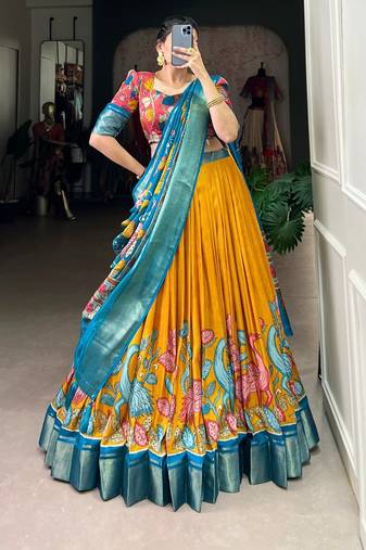 Teal Traditional Lehenga Choli Set