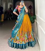 Teal Lehenga Choli Set