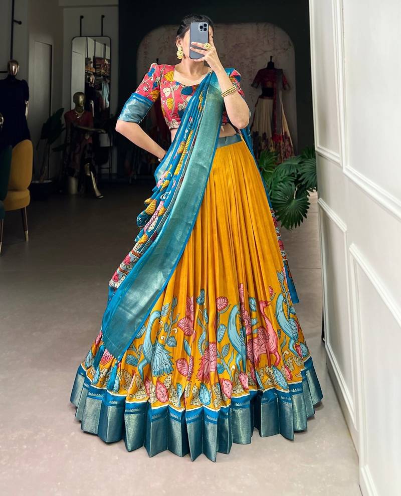 Teal Traditional Lehenga Choli Set
