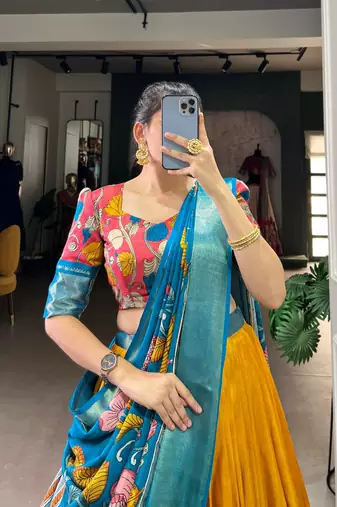 Teal Lehenga Choli Set