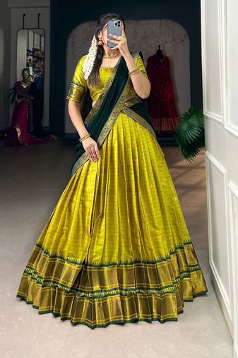 Yellow Traditional Lehenga Choli Set