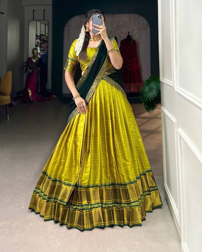 Yellow Traditional Lehenga Choli Set