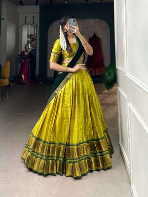 Yellow Lehenga Choli Set 2