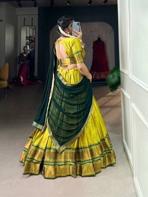 Yellow Lehenga Choli Set 3