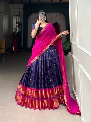 Blue Lehenga Choli Set 1