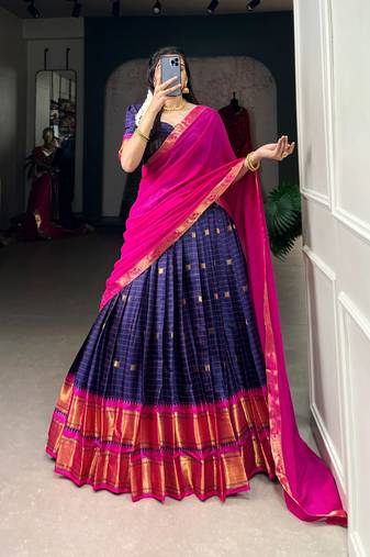 Blue Traditional Lehenga Choli Set