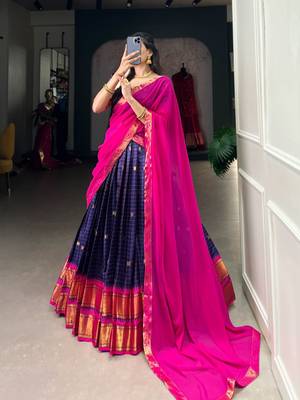 Blue Lehenga Choli Set 2
