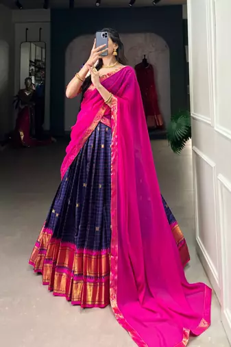 Blue Lehenga Choli Set