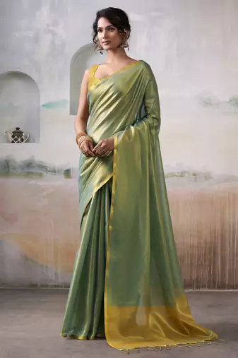  tissue silk blend saree for festive & party wear