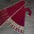 Red geogette embroidered gown - free size