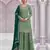 Green silk blend embroidery sequin salwar suit 