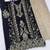Black silk blend embroidery sequin salwar suit 
