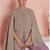Lavender silk blend embroidered salwar suit