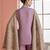 Lavender silk blend embroidered salwar suit