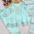 Sky blue silk blend real mirror hand salwar suit