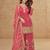 Pink silk blend  embroidered sequin salwar suit 