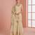 Beige vichitra silk blend  coding & embroidery salwar suit