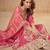 Pink silk blend  embroidered sequin salwar suit 