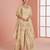 Beige vichitra silk blend  coding & embroidery salwar suit