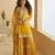 Mustard silk blend  embroidered coding salwar suit