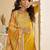 Mustard silk blend  embroidered coding salwar suit