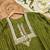 Green chinon readymade suit with embroidery & sequence work