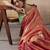 PINK tissue silk blend saree for festive & party wear